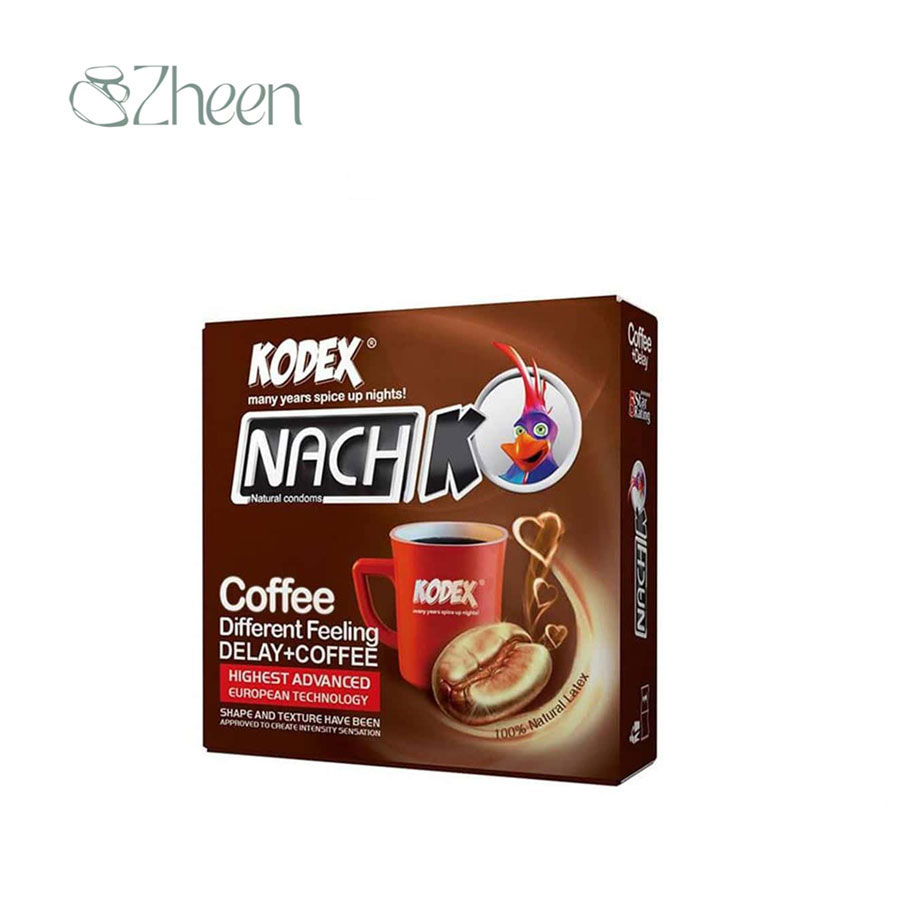 کاندوم تاخیری کدکس مدل قهوه بسته 3 عددی